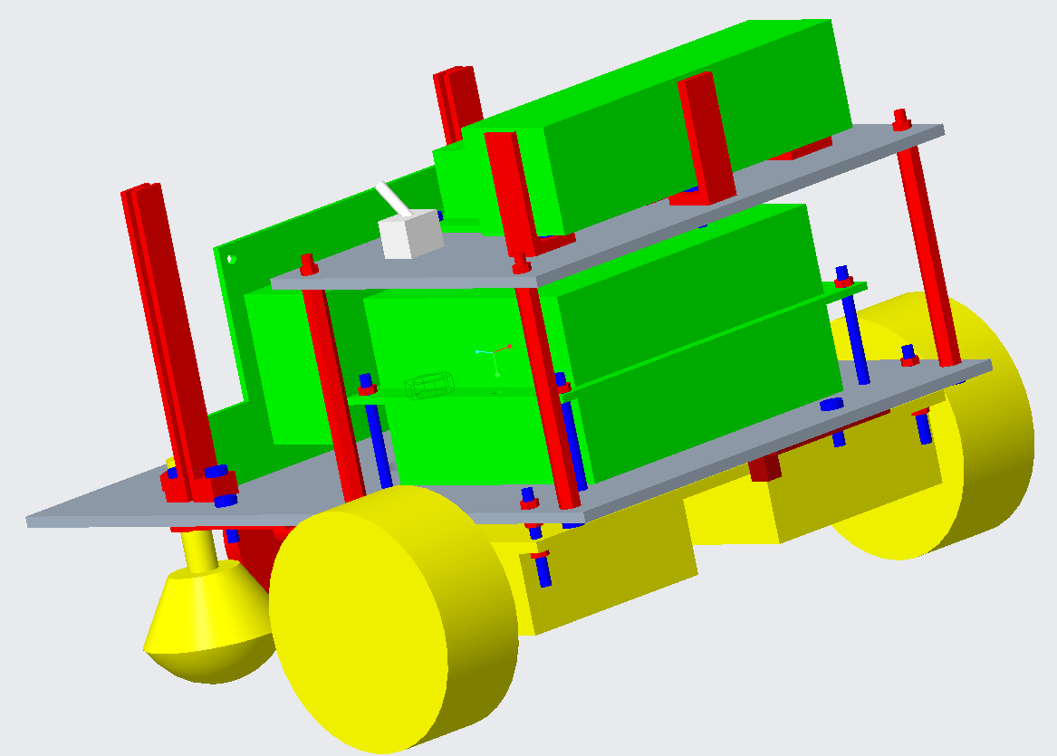 Vue 3/4 arrière du robot